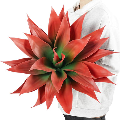 28 Inch Artificial Agave Plants Outdoor Set, Large Fake Plants Indoor for Home Decor, Realistic UV Resistant Faux Succulents Plants Without Pot, Set of 2