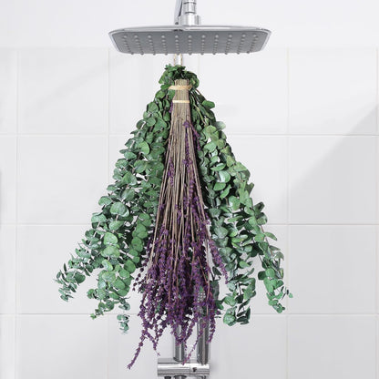 10 Pcs Dried Eucalyptus Stems 17" Real Eucalyptus for Shower Hanging