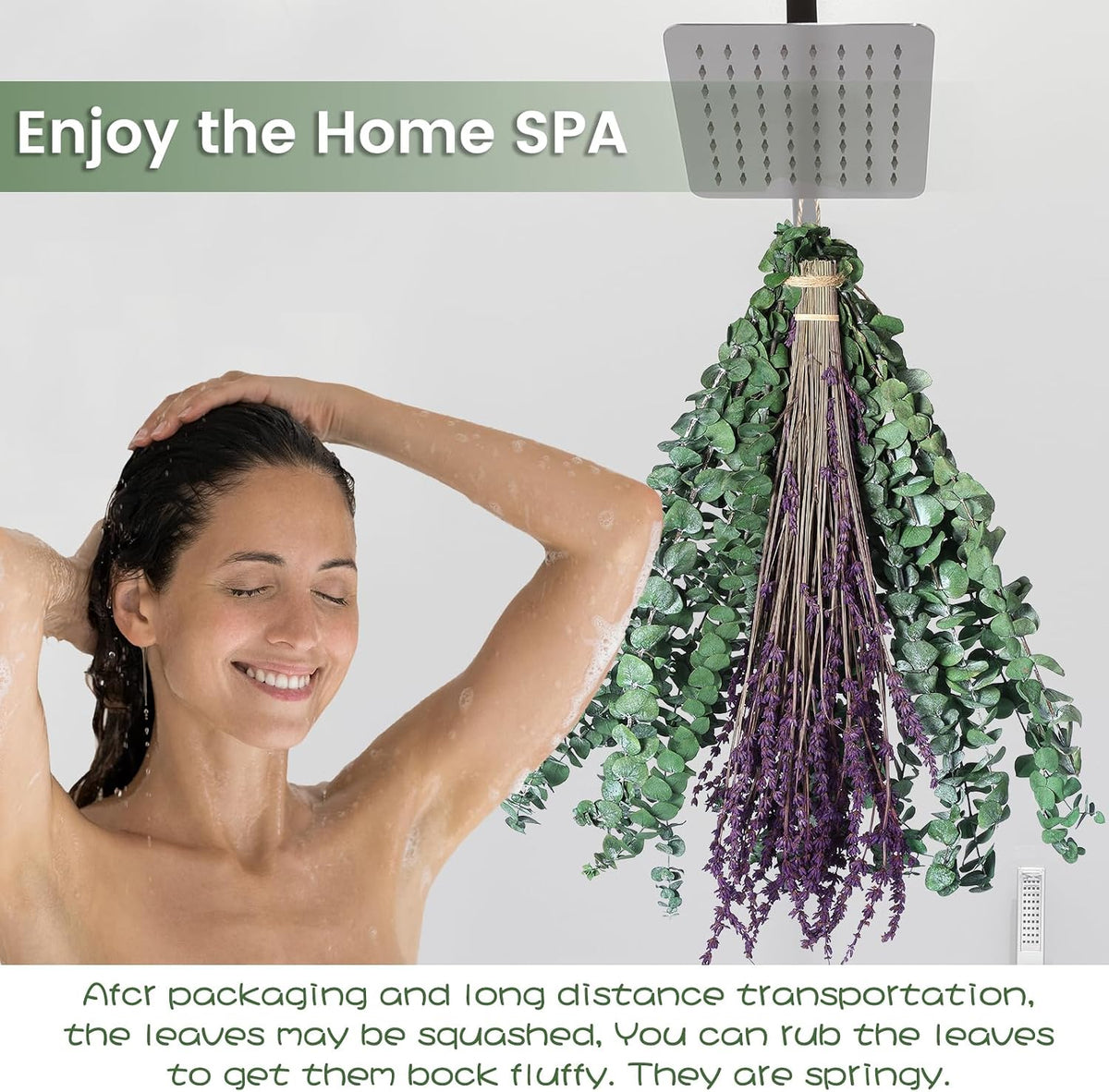 10 Pcs Dried Eucalyptus Stems 17" Real Eucalyptus for Shower Hanging