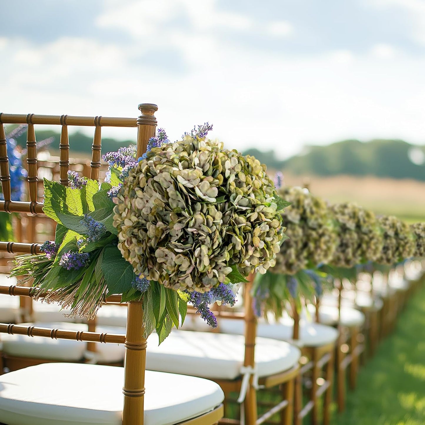 10PCS Faux Hydrangea Flower Hydrangea Artificial Flowers Hydrangea Bouquet Faux Flower Table Centerpieces for Home Wedding Bridal Bouquet Office Party DIY Floral Decor