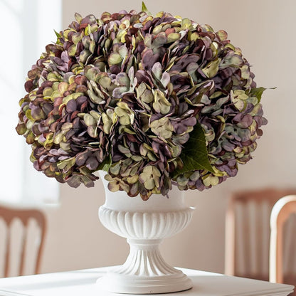 10PCS Faux Hydrangea Flower Hydrangea Artificial Flowers Hydrangea Bouquet Faux Flower Table Centerpieces for Home Wedding Bridal Bouquet Office Party DIY Floral Decor