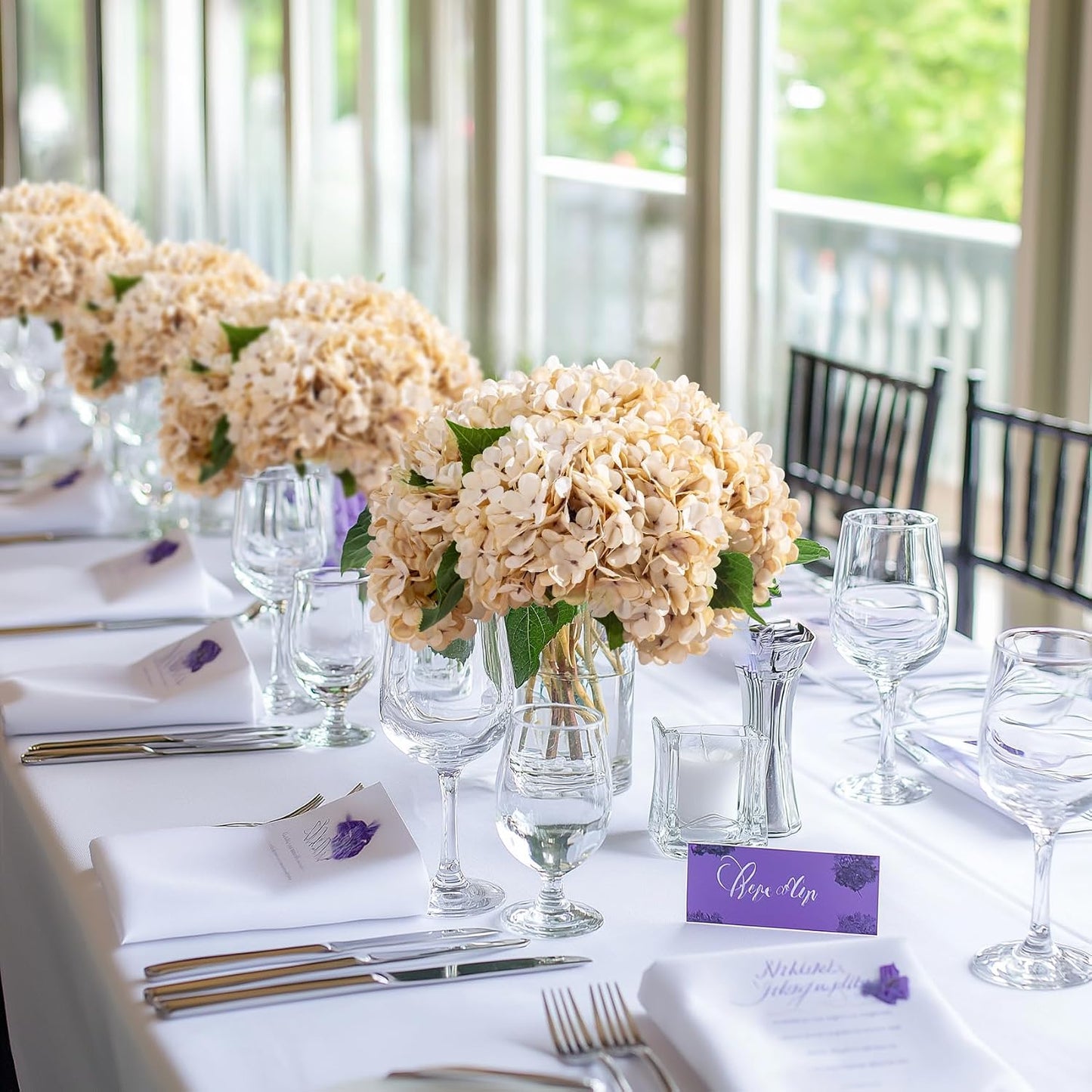 10PCS Faux Hydrangea Flower Hydrangea Artificial Flowers Hydrangea Bouquet Faux Flower Table Centerpieces for Home Wedding Bridal Bouquet Office Party DIY Floral Decor