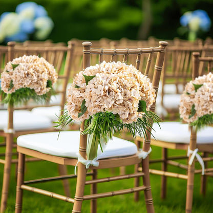 10PCS Faux Hydrangea Flower Hydrangea Artificial Flowers Hydrangea Bouquet Faux Flower Table Centerpieces for Home Wedding Bridal Bouquet Office Party DIY Floral Decor
