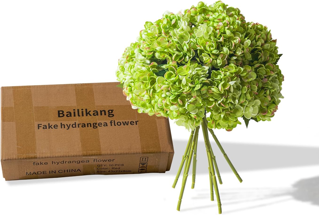 10PCS Faux Hydrangea Flower Hydrangea Artificial Flowers Hydrangea Bouquet Faux Flower Table Centerpieces for Home Wedding Bridal Bouquet Office Party DIY Floral Decor