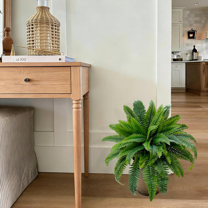 Artificial Boston Fern 2 Set 55 Branches Fake Ferns for Outdoors 32Inch Faux Plant for Home Living Room Office Decor
