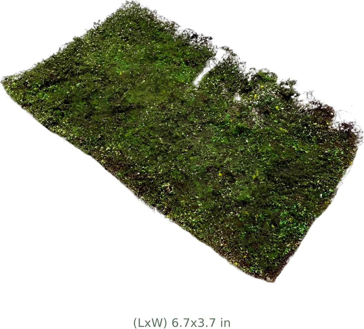 2 Pcs Artificial Moss Grass Mat, Ground Shrub Turf Model for DIY Decor, Realistic Green Plant Scenery for Reptile Terrarium, Miniature Scene, Nylon Resin Glue Material Craft Supply