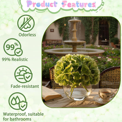White Magnolia Artificial Flowers with Vase Fake Magnolia Flowers Indoor Real Touch Flowers with Faux Water for Home Decor Centerpieces for Tables