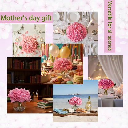 White Magnolia Artificial Flowers with Vase Fake Magnolia Flowers Indoor Real Touch Flowers with Faux Water for Home Decor Centerpieces for Tables