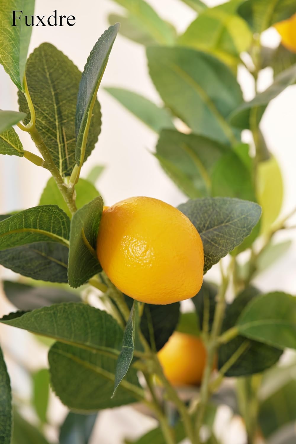 4ft Artificial Lemon Tree with Fake Lemons Floor Plants Artificial for Decor Realistic to Indoor Home Office Fauxe Lemon Tree, Yellow