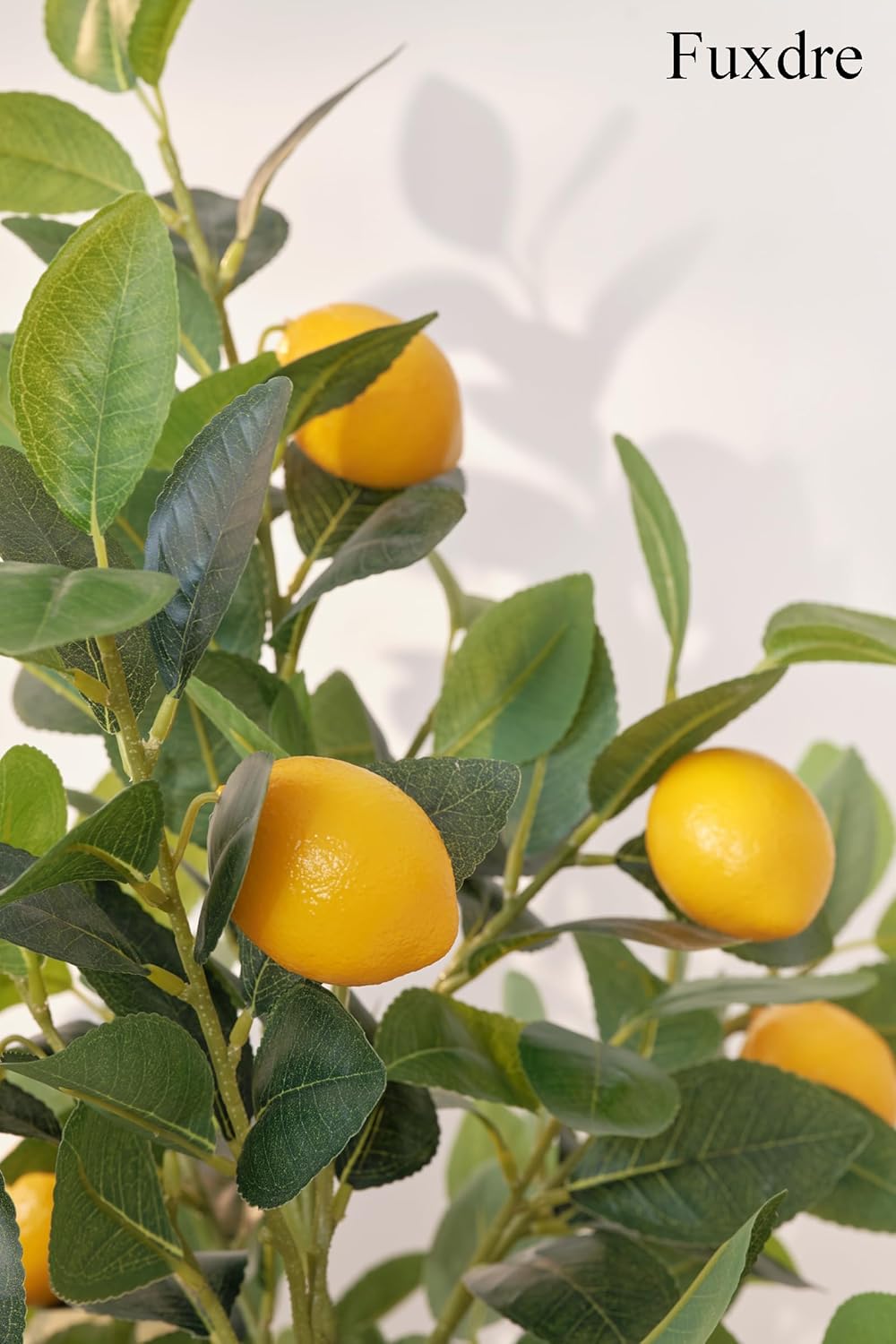 4ft Artificial Lemon Tree with Fake Lemons Floor Plants Artificial for Decor Realistic to Indoor Home Office Fauxe Lemon Tree, Yellow