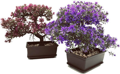 Artificial Bonsai Tree-Fake Plant in Pot Artificial Plants,Faux Bonsai Japanese Pine Bonsai Artificial Plants for Home Decor Indoor,Office/Windowsill/Yard,Desktop Display, Zen Garden Décor