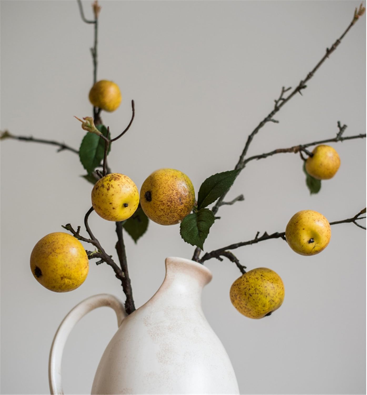3PCS Artificial Pear Tree Branches Fake Pear Fruit Spur