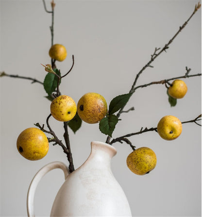 3PCS Artificial Pear Tree Branches Fake Pear Fruit Spur