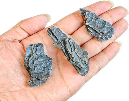 Miniature Moss Stones for Terrarium - Tree Bark Diorama Rocks for Miniature Terrain Display - Lightweight Reptile Habitat Decor - NOT for Aquarium Underwater Use - 12 Pcs Flocking-Covered (1-2 inch)