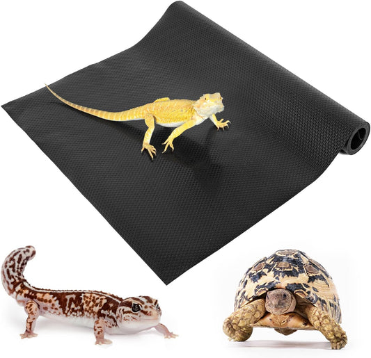 Reptile Substrate Mat Terrarium Carpet, 118" x 23.6" Non-Adhesive Reptile Terrarium Bedding Substrate Liner, Reptile Tank Accessories for Bearded Dragon,Leopard Gecko,Lizard,Tortoise