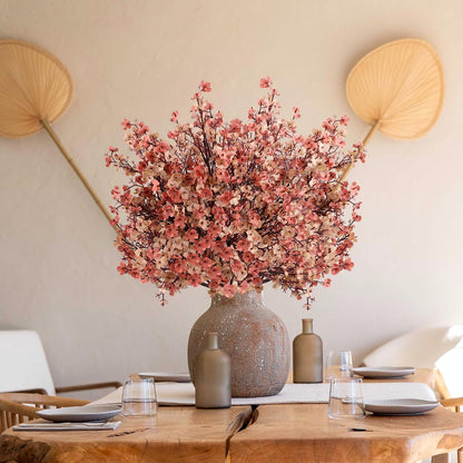 Babys Breath Artificial Flowers, Cherry Blossom Pink Real Touch Fake Silk Flowers Bulk for Vase Home Office Wedding Spring Indoor Outdoor Centerpiece Table Mother's Day Decorations