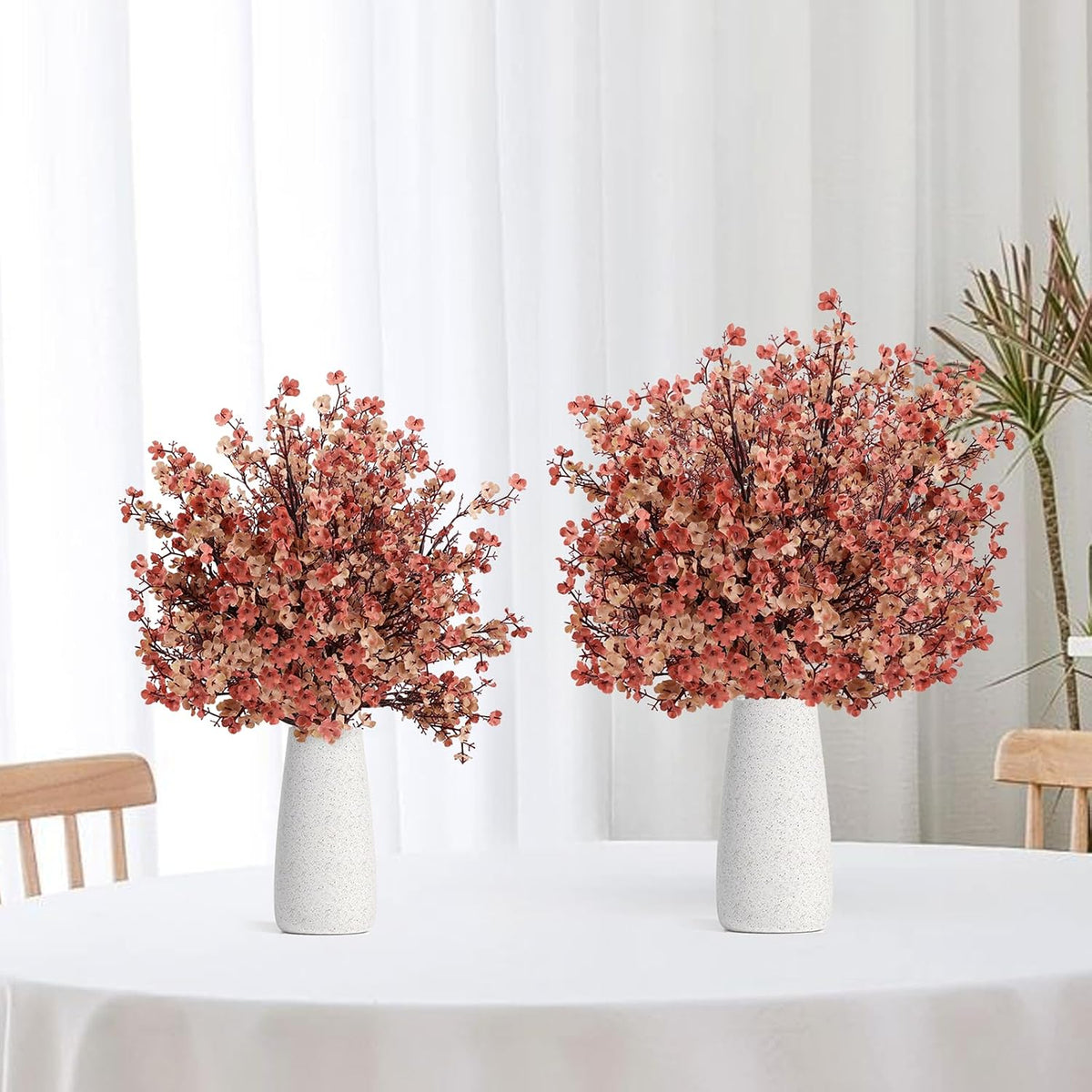 Babys Breath Artificial Flowers, Cherry Blossom Pink Real Touch Fake Silk Flowers Bulk for Vase Home Office Wedding Spring Indoor Outdoor Centerpiece Table Mother's Day Decorations