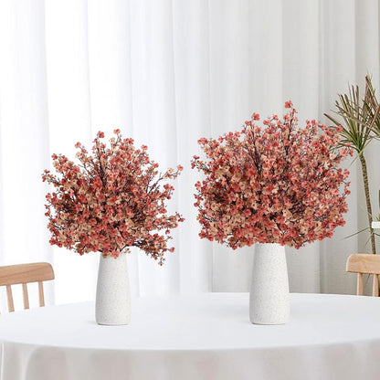 Babys Breath Artificial Flowers, Cherry Blossom Pink Real Touch Fake Silk Flowers Bulk for Vase Home Office Wedding Spring Indoor Outdoor Centerpiece Table Mother's Day Decorations
