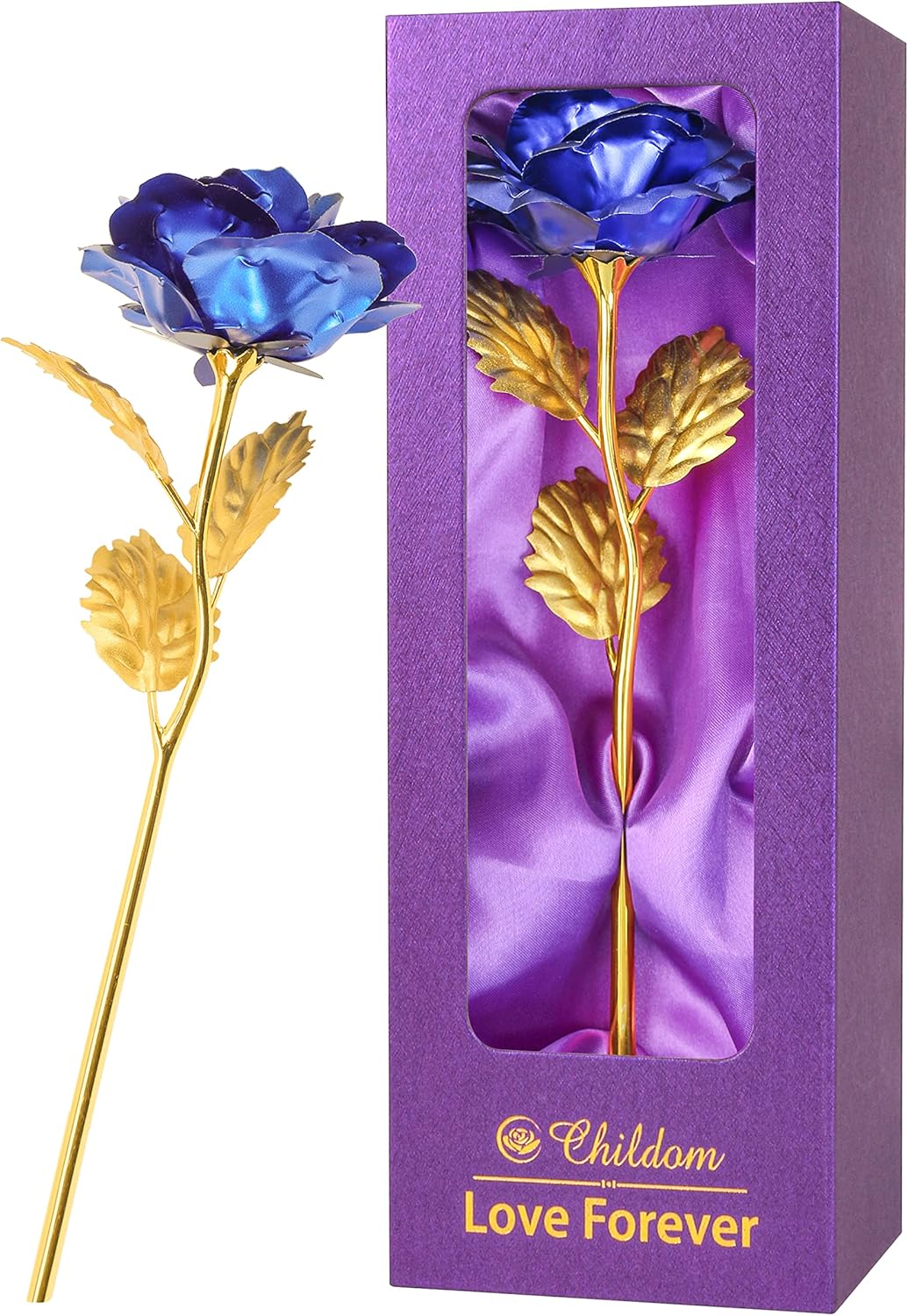 Birthday Gifts for Women Mom,Forever Rainbow Rose Flower For Delivery Prime | Christmas Rose Gifts For Women Mom,Purple Artificial Flowers Rose Gift For Women Her,Anniversary,Valentines,Stocking Stuffers