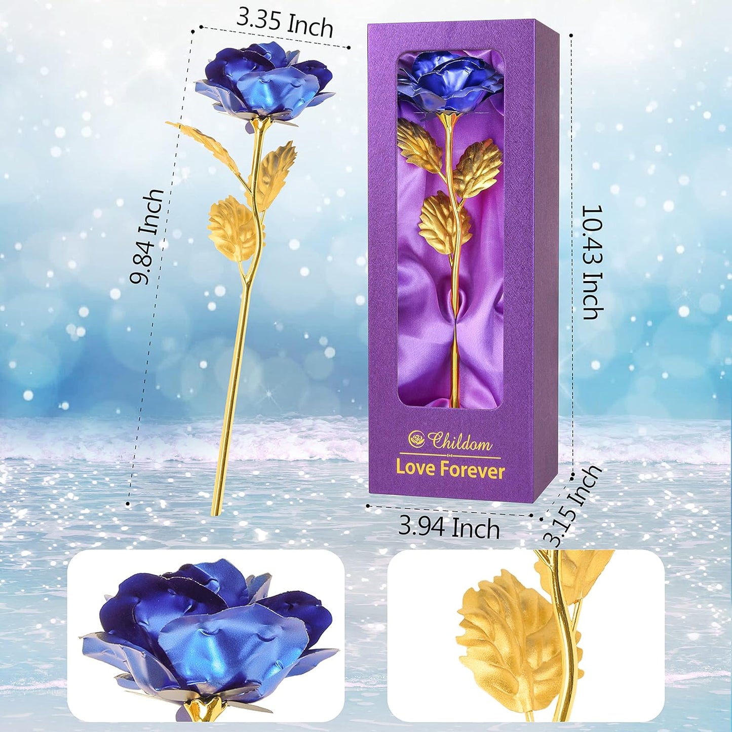 Birthday Gifts for Women Mom,Forever Rainbow Rose Flower For Delivery Prime | Christmas Rose Gifts For Women Mom,Purple Artificial Flowers Rose Gift For Women Her,Anniversary,Valentines,Stocking Stuffers