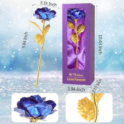 Birthday Gifts for Women Mom,Forever Rainbow Rose Flower For Delivery Prime | Christmas Rose Gifts For Women Mom,Purple Artificial Flowers Rose Gift For Women Her,Anniversary,Valentines,Stocking Stuffers