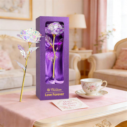 Birthday Gifts for Women Mom,Forever Rainbow Rose Flower For Delivery Prime | Christmas Rose Gifts For Women Mom,Purple Artificial Flowers Rose Gift For Women Her,Anniversary,Valentines,Stocking Stuffers