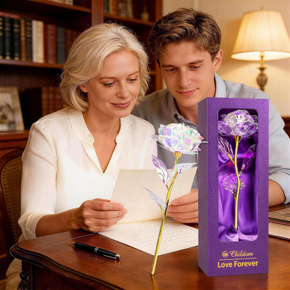 Birthday Gifts for Women Mom,Forever Rainbow Rose Flower For Delivery Prime | Christmas Rose Gifts For Women Mom,Purple Artificial Flowers Rose Gift For Women Her,Anniversary,Valentines,Stocking Stuffers