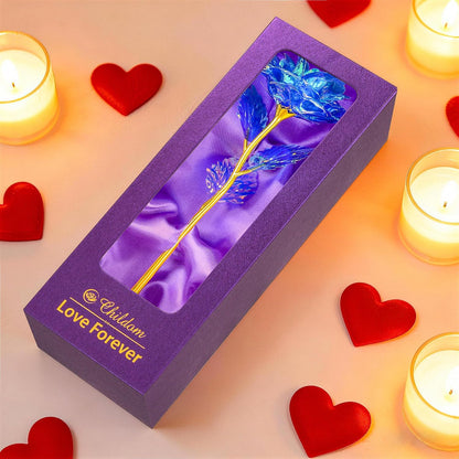 Birthday Gifts for Women Mom,Forever Rainbow Rose Flower For Delivery Prime | Christmas Rose Gifts For Women Mom,Purple Artificial Flowers Rose Gift For Women Her,Anniversary,Valentines,Stocking Stuffers