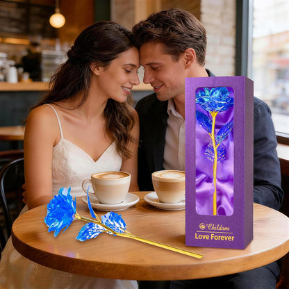 Birthday Gifts for Women Mom,Forever Rainbow Rose Flower For Delivery Prime | Christmas Rose Gifts For Women Mom,Purple Artificial Flowers Rose Gift For Women Her,Anniversary,Valentines,Stocking Stuffers