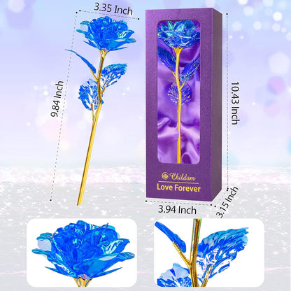 Birthday Gifts for Women Mom,Forever Rainbow Rose Flower For Delivery Prime | Christmas Rose Gifts For Women Mom,Purple Artificial Flowers Rose Gift For Women Her,Anniversary,Valentines,Stocking Stuffers