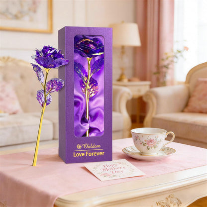 Birthday Gifts for Women Mom,Forever Rainbow Rose Flower For Delivery Prime | Christmas Rose Gifts For Women Mom,Purple Artificial Flowers Rose Gift For Women Her,Anniversary,Valentines,Stocking Stuffers