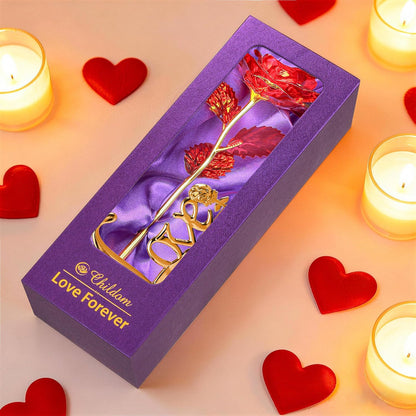 Birthday Gifts for Women Mom,Forever Rainbow Rose Flower For Delivery Prime | Christmas Rose Gifts For Women Mom,Purple Artificial Flowers Rose Gift For Women Her,Anniversary,Valentines,Stocking Stuffers