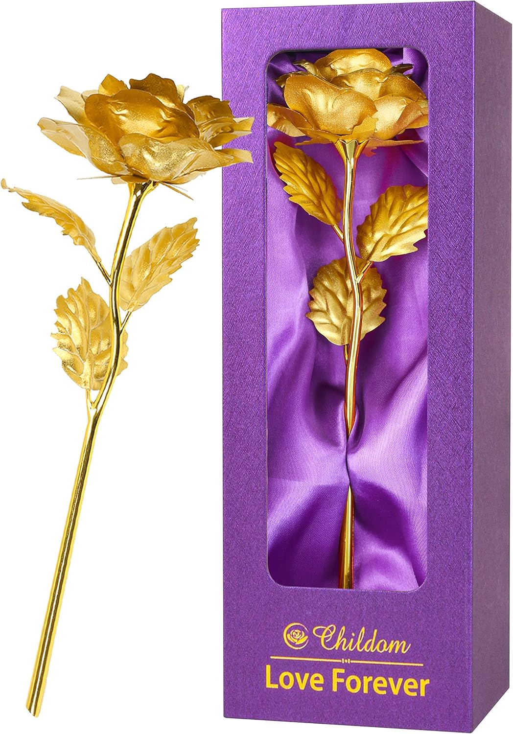 Birthday Gifts for Women Mom,Forever Rainbow Rose Flower For Delivery Prime | Christmas Rose Gifts For Women Mom,Purple Artificial Flowers Rose Gift For Women Her,Anniversary,Valentines,Stocking Stuffers