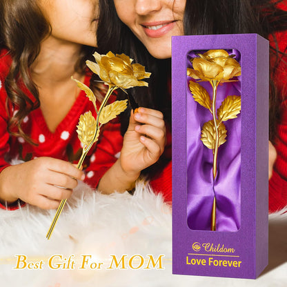 Birthday Gifts for Women Mom,Forever Rainbow Rose Flower For Delivery Prime | Christmas Rose Gifts For Women Mom,Purple Artificial Flowers Rose Gift For Women Her,Anniversary,Valentines,Stocking Stuffers