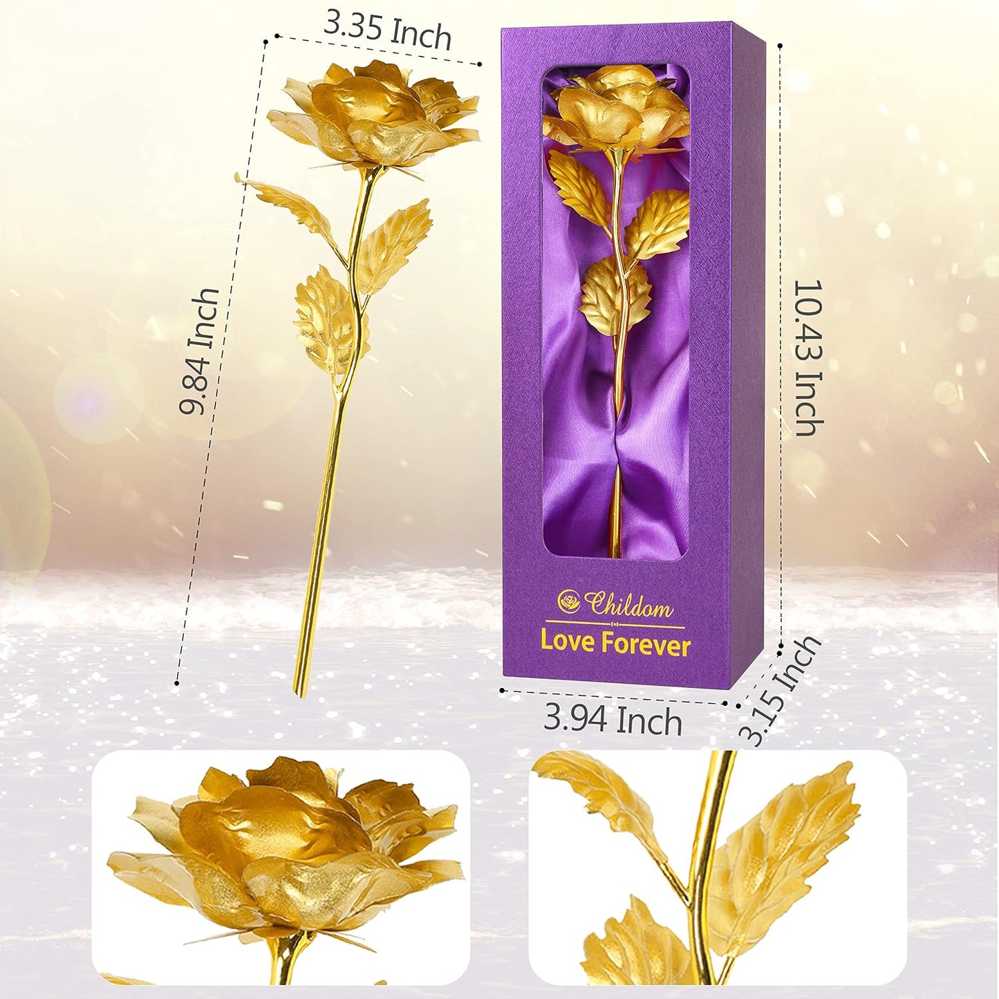 Birthday Gifts for Women Mom,Forever Rainbow Rose Flower For Delivery Prime | Christmas Rose Gifts For Women Mom,Purple Artificial Flowers Rose Gift For Women Her,Anniversary,Valentines,Stocking Stuffers