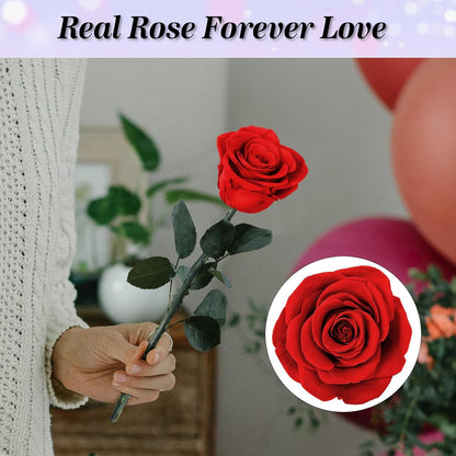 Birthday Gifts for Women Mom,Forever Rainbow Rose Flower For Delivery Prime | Christmas Rose Gifts For Women Mom,Purple Artificial Flowers Rose Gift For Women Her,Anniversary,Valentines,Stocking Stuffers