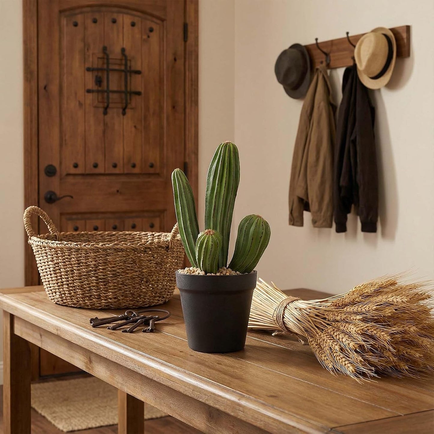 Artificial Cactus Fake Cacti 11" Faux Potted Cactus Plants for Home Store Office Decoration