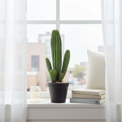 Artificial Cactus Fake Cacti 11" Faux Potted Cactus Plants for Home Store Office Decoration