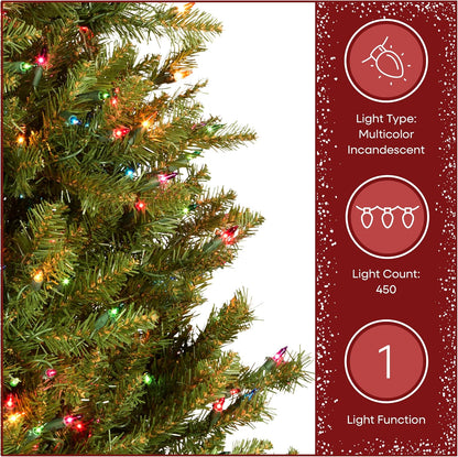 4.5ft Pre-Lit Dunhill Fir Artificial Christmas Tree