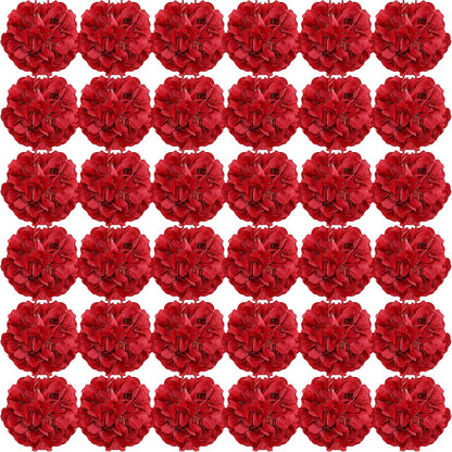 Royal Blue Hydrangea Artificial Flowers Bulk with Stems 64 Pcs | Faux Silk Hydrangeas Flower Heads with Stems for Wedding Arch Table Centerpieces Home Garden Baby Shower Party Decor