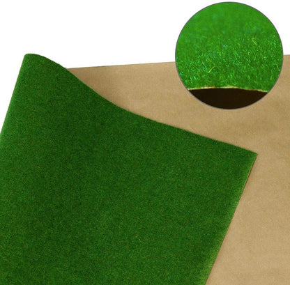 CP138 Artificial Model Grass Mat Trains Grass Green 40 x 100cm or 15.7"x 39"for Decoration Craft Scenery Model DIY