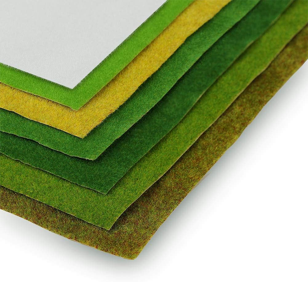 CP138 Artificial Model Grass Mat Trains Grass Green 40 x 100cm or 15.7"x 39"for Decoration Craft Scenery Model DIY