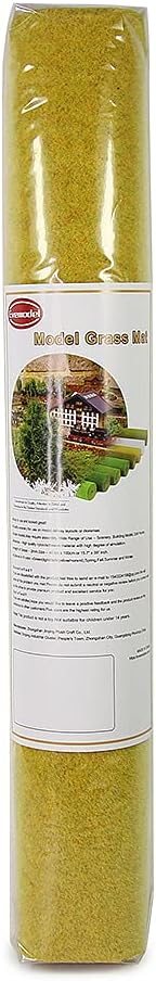 CP138 Artificial Model Grass Mat Trains Grass Green 40 x 100cm or 15.7"x 39"for Decoration Craft Scenery Model DIY