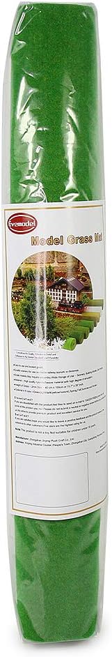 CP138 Artificial Model Grass Mat Trains Grass Green 40 x 100cm or 15.7"x 39"for Decoration Craft Scenery Model DIY