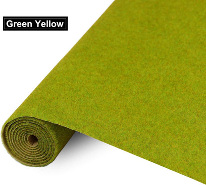 CP138 Artificial Model Grass Mat Trains Grass Green 40 x 100cm or 15.7"x 39"for Decoration Craft Scenery Model DIY
