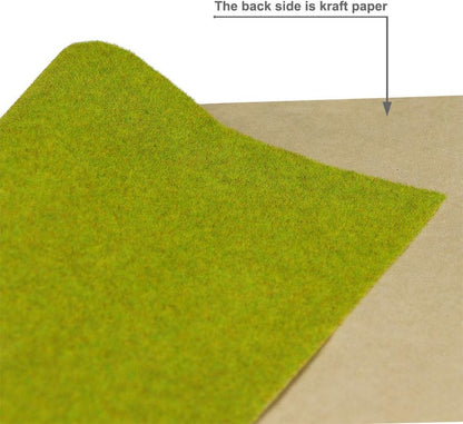 CP138 Artificial Model Grass Mat Trains Grass Green 40 x 100cm or 15.7"x 39"for Decoration Craft Scenery Model DIY