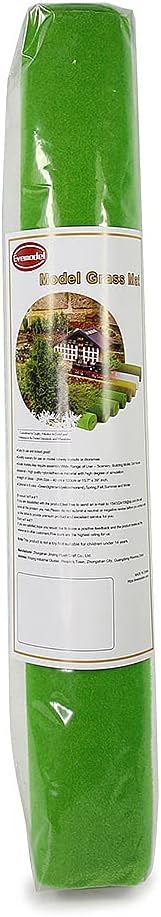 CP138 Artificial Model Grass Mat Trains Grass Green 40 x 100cm or 15.7"x 39"for Decoration Craft Scenery Model DIY