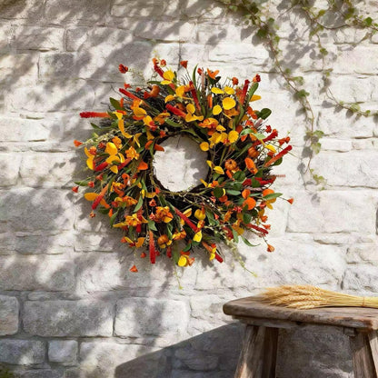 24 Inch Spring Wreaths for Front Door with Hydrangeas Roses