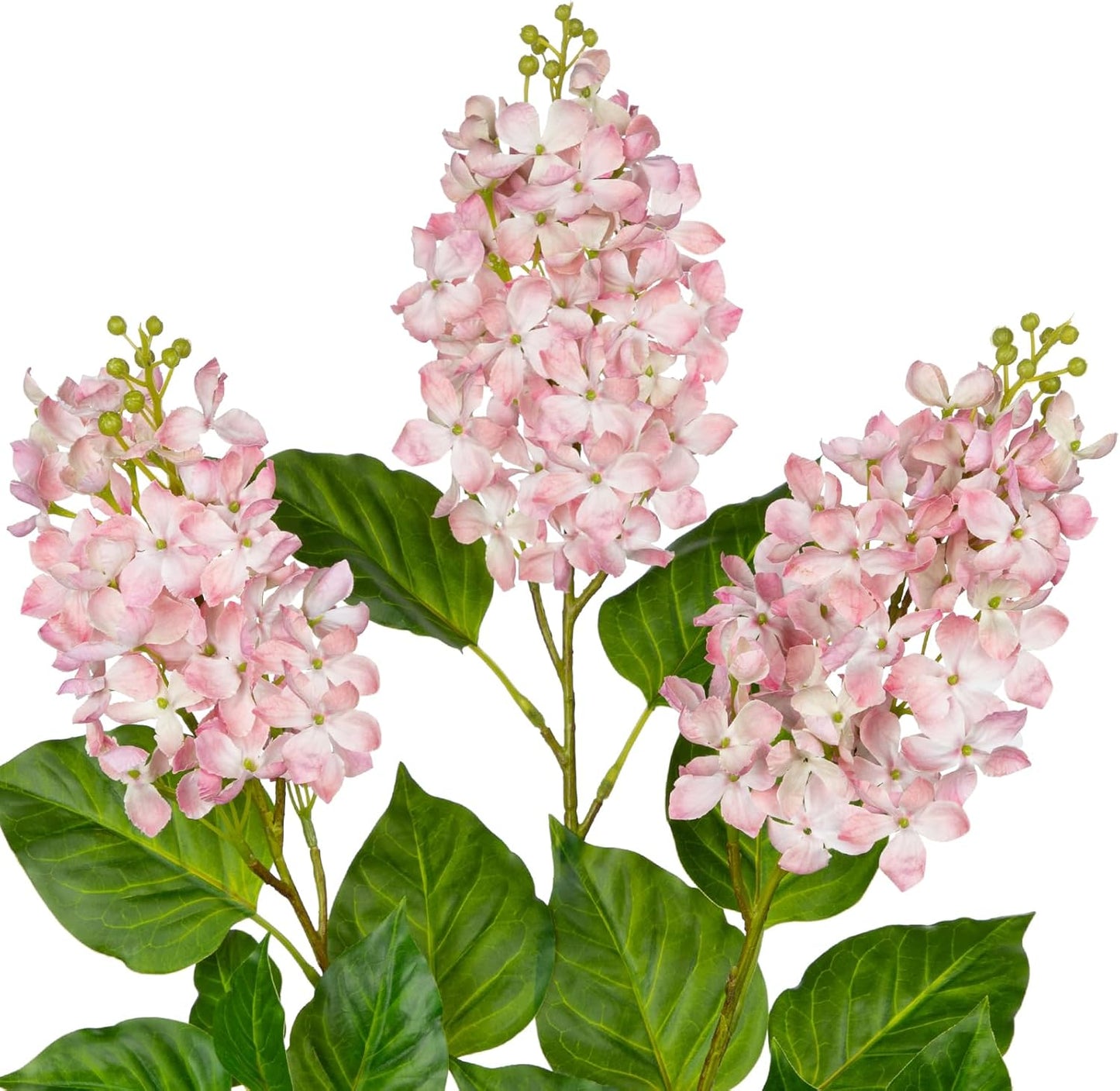 Artificial Lilac Flowers 30" Tall – Set of 3 Silk Lilac Flower Stems for Home Decor, Wedding Centerpieces, Faux Floral Arrangements – Blue Artificial Flowers for Vase, Spring & Farmhouse Décor