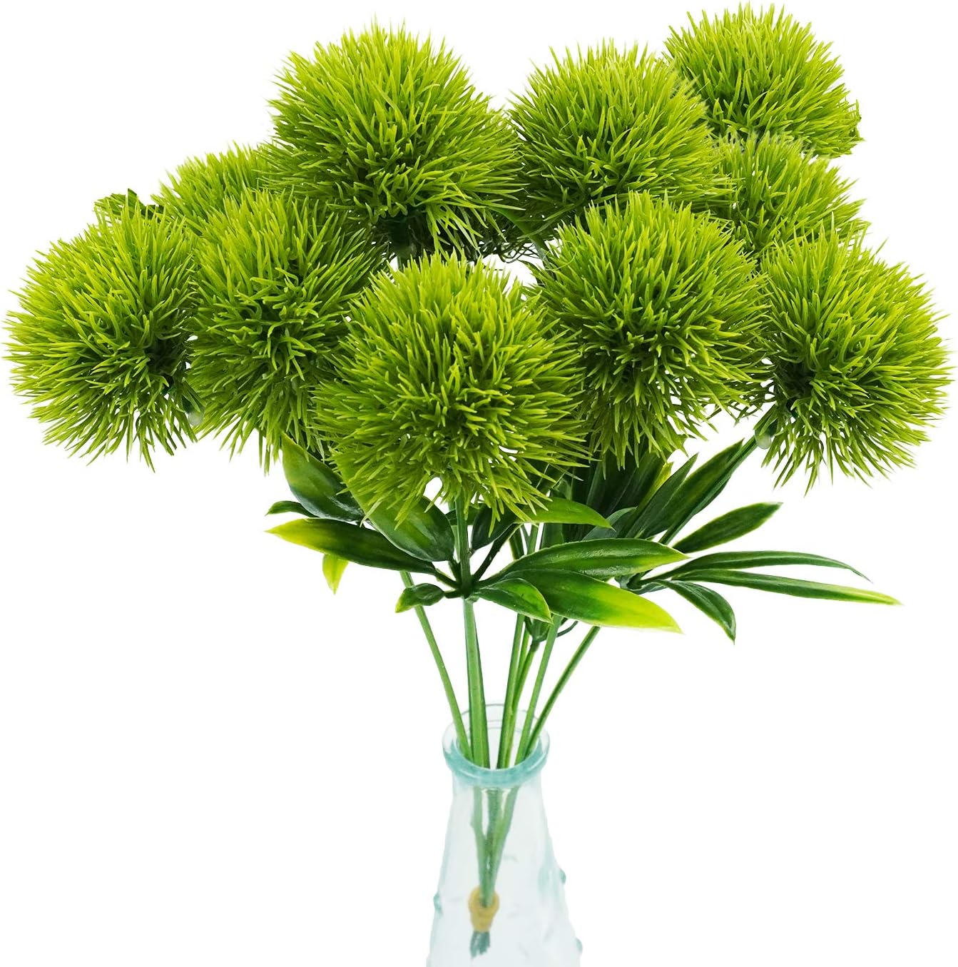 36Pcs Dandelion Artificial Flowers, Artificial Flowers for Decoration Fake Plants Bouquet Plastic Flowers for Home Decoration Wedding Decor Flower Arrangment Green